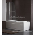 K-539 modern simple 304 stainless steel tub shower screen with CE certificate